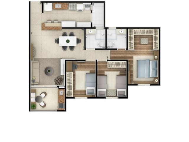 Foto do Apartamento - Apartamento com 3 dormitórios à venda, 97 m² por R$ 643.000,00 - Parque Campolim - Sorocaba/SP | Ary Proenca Negócios Imobiliários Ltda