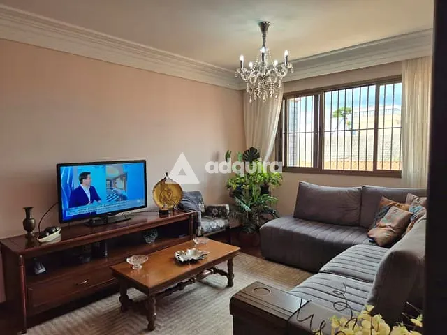 Apartamento com 132m² 3 quartos e 3 banheiros, à venda, no bairro Centro em Ponta Grossa