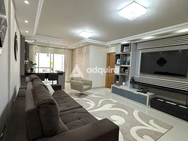 Apartamento com 140m² 3 quartos e 3 banheiros, à venda, no bairro Estrela em Ponta Grossa