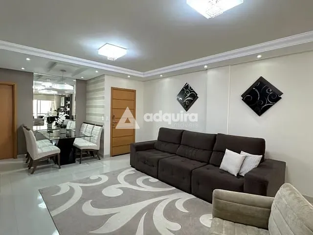 Apartamento com 140m² 3 quartos e 3 banheiros, à venda, no bairro Estrela em Ponta Grossa