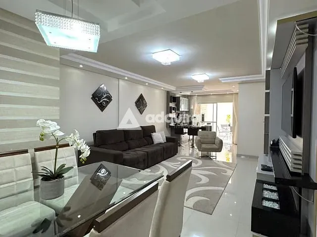 Apartamento com 140m² 3 quartos e 3 banheiros, à venda, no bairro Estrela em Ponta Grossa