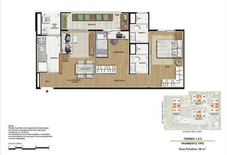 Apartamento, 2 quartos, 59 m² - Foto 34