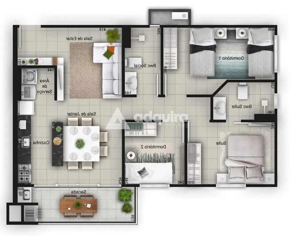 Apartamento, 3 quartos, 75 m² - Foto 21
