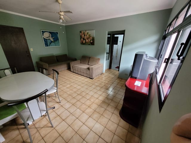 Apartamento com 55m² 1 quarto e 1 banheiro, à venda, no bairro Itararé em São Vicente