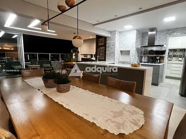 Apartamento com 286m² 4 quartos e 3 banheiros, à venda, no bairro Uvaranas em Ponta Grossa