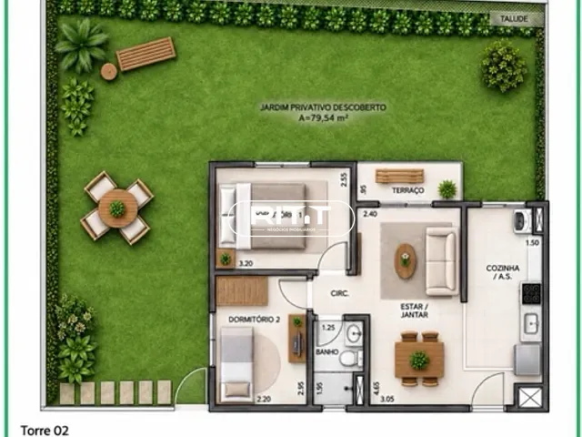 Apartamento com 120m² 2 quartos e 1 banheiro, à venda, no bairro Parque Ceasa em Campinas