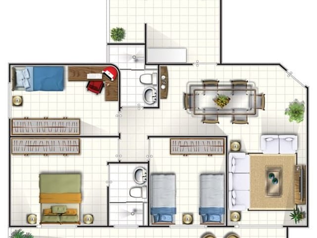 Foto do Apartamento - Apartamento com 3 dormitórios à venda, 82 m² por R$ 450.000,00 - Jardim Satélite - São José dos Campos/SP | INDEPENDENCE NEGOCIOS IMOBILIARIOS LTDA