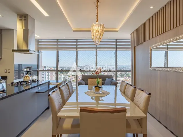 Apartamento com 261m² 3 quartos e 4 banheiros, à venda, no bairro Jardim Carvalho em Ponta Grossa