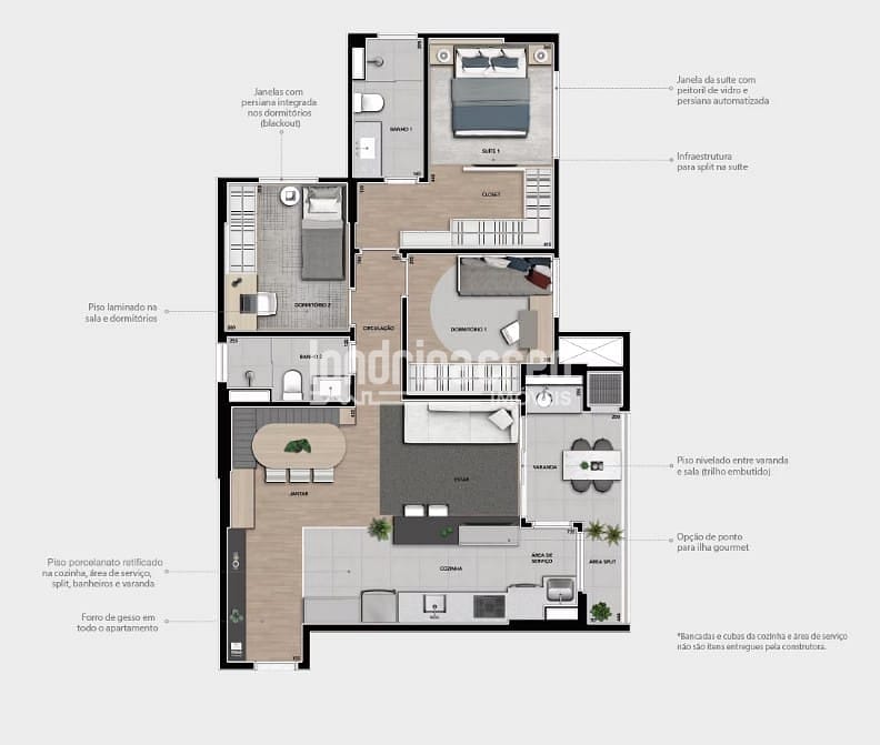 Apartamento, 3 quartos, 92 m² - Foto 12