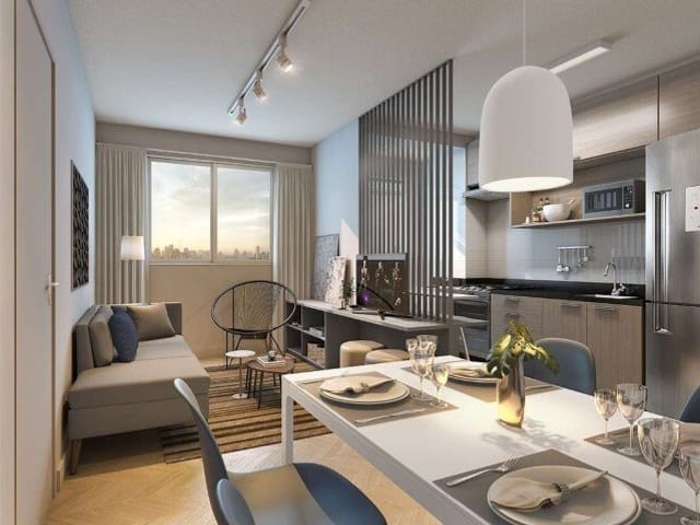 Foto do Apartamento - Apartamento à venda 2 Quartos, 1 Suite, 1 Vaga, 50.92M², Cambuci, São Paulo - SP | Pátio Central - Arcos | Lares e Andares Imóveis