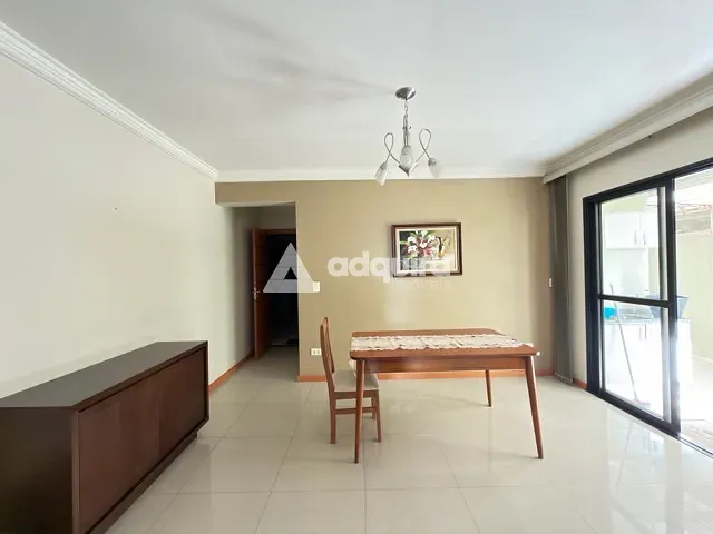 Apartamento com 123m² 3 quartos e 2 banheiros, à venda ou para alugar, no bairro Orfãs em Ponta Grossa