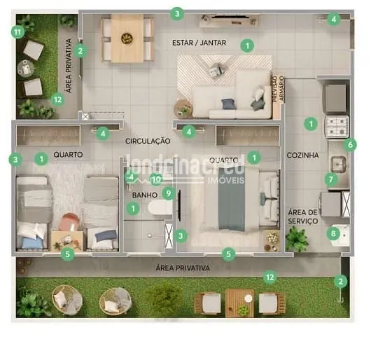 Apartamento, 2 quartos, 64 m² - Foto 12