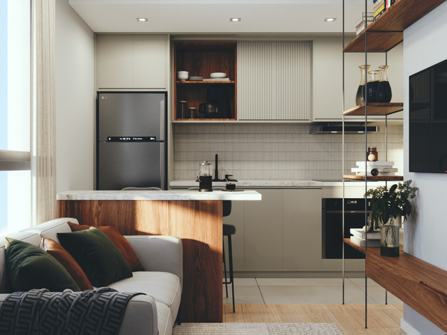 Apartamento com 55m² 1 quarto e 1 banheiro, à venda, no bairro São Gonçalo em Pelotas