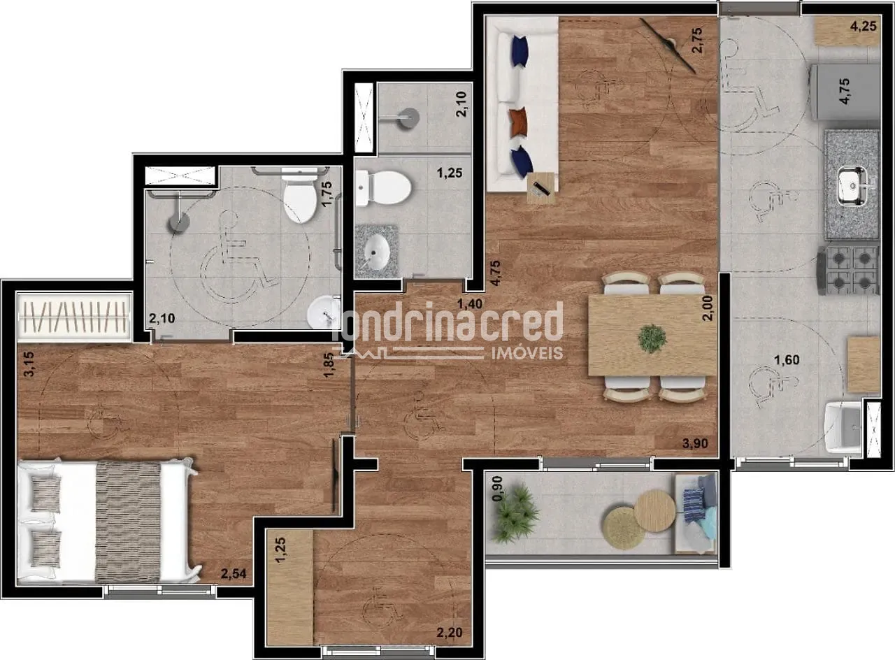 Apartamento, 2 quartos, 48 m² - Foto 25