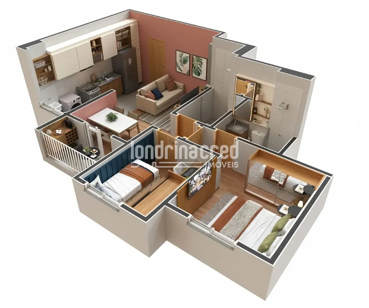 Apartamento, 2 quartos, 48 m² - Foto 32