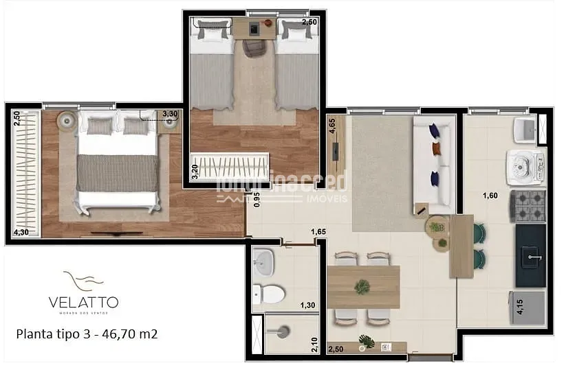 Apartamento, 2 quartos, 48 m² - Foto 23