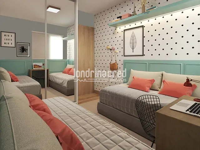 Apartamento 2 quartos e 1 banheiro, à venda, no bairro Velatto Morada dos Ventos em Londrina