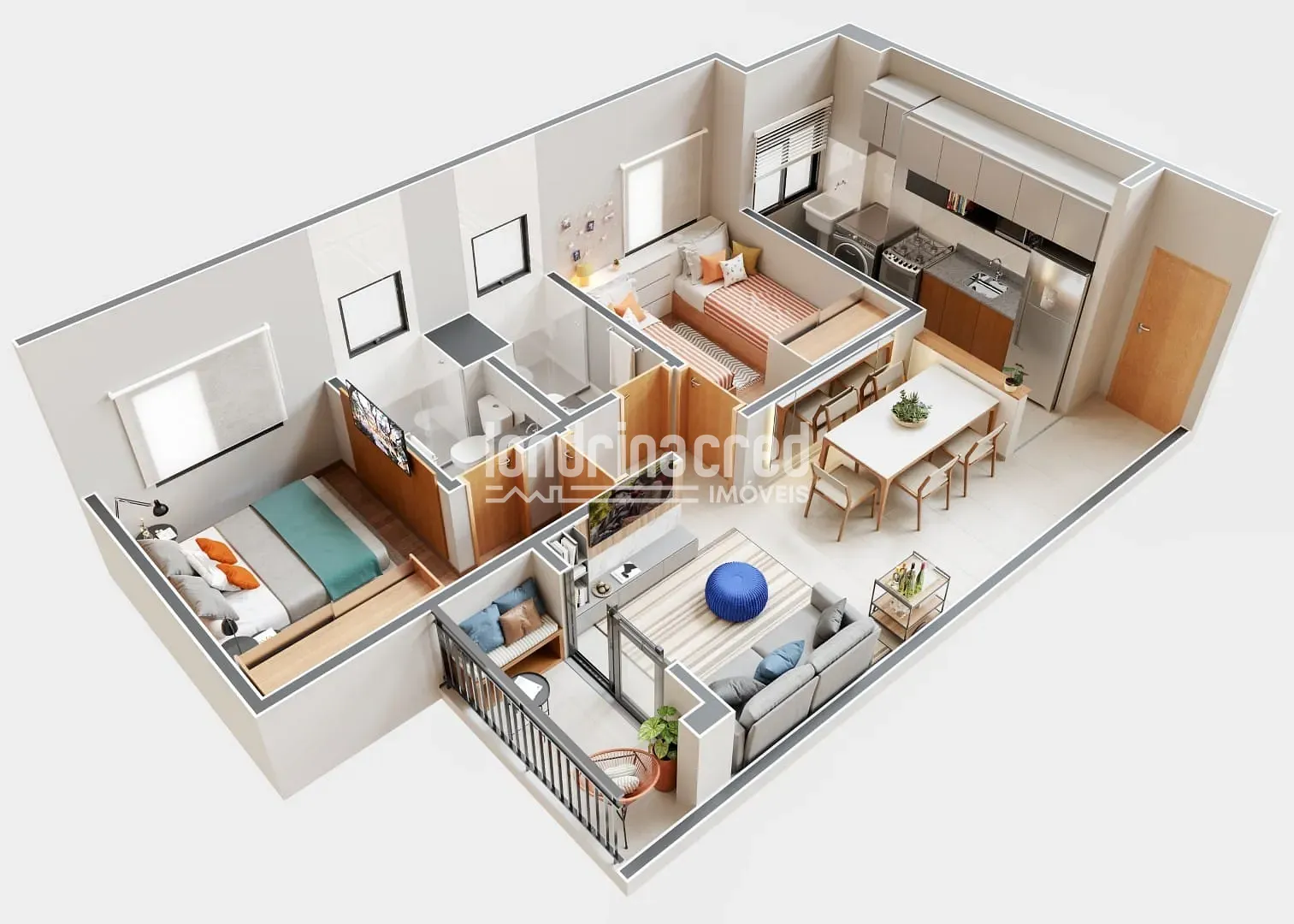 Apartamento, 2 quartos, 55 m² - Foto 22