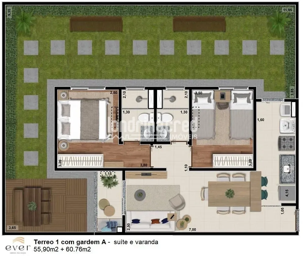 Apartamento, 2 quartos, 55 m² - Foto 23