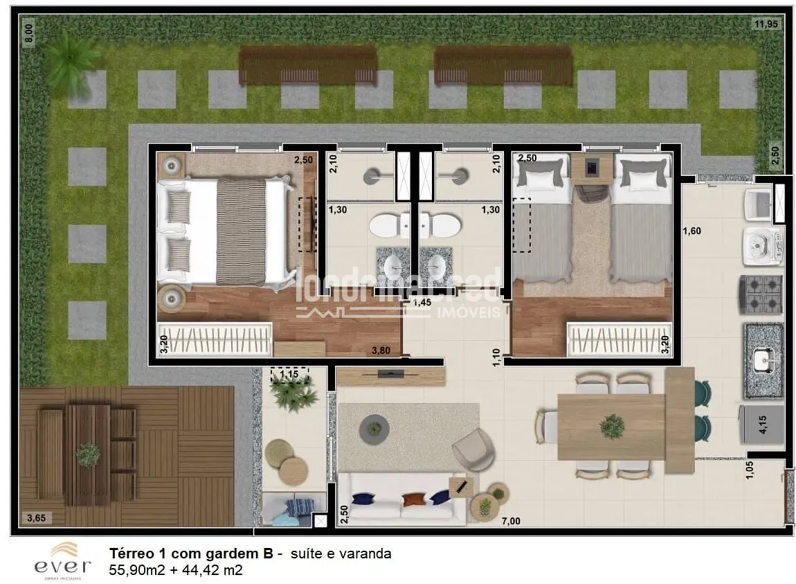 Apartamento, 2 quartos, 55 m² - Foto 24