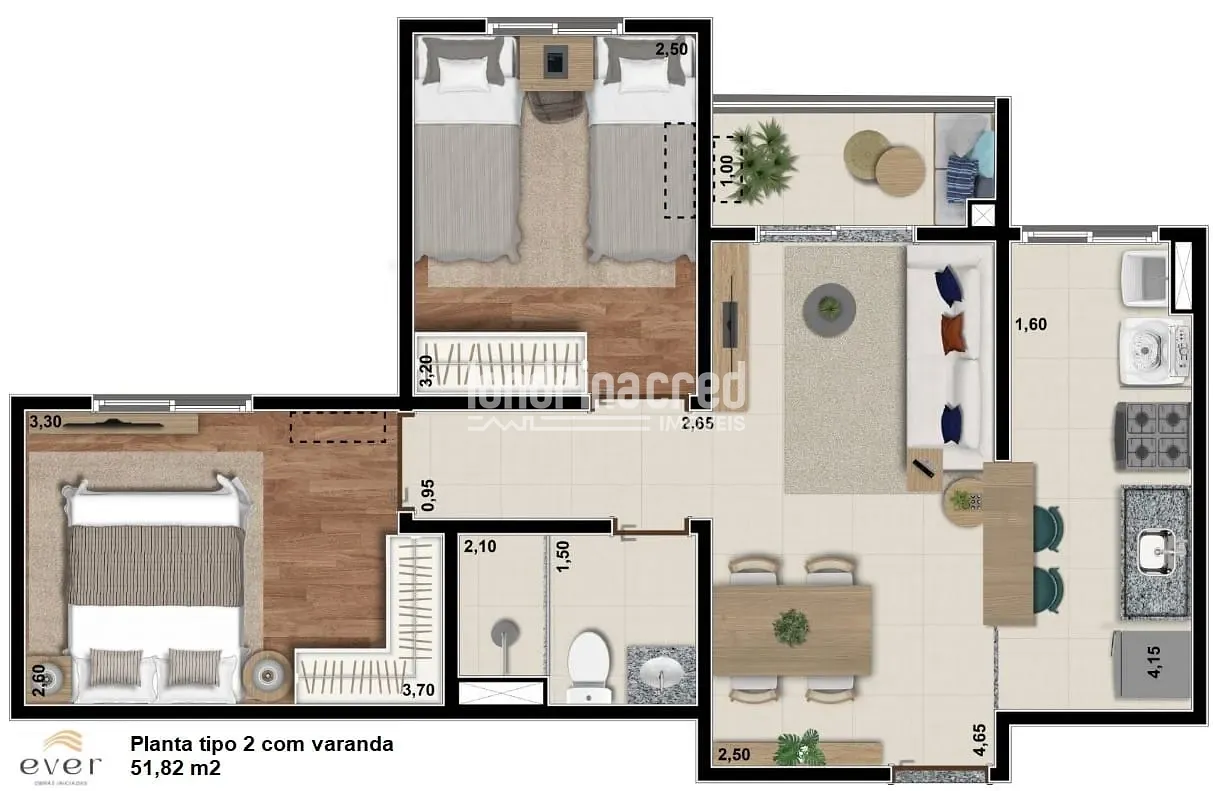 Apartamento, 2 quartos, 55 m² - Foto 27