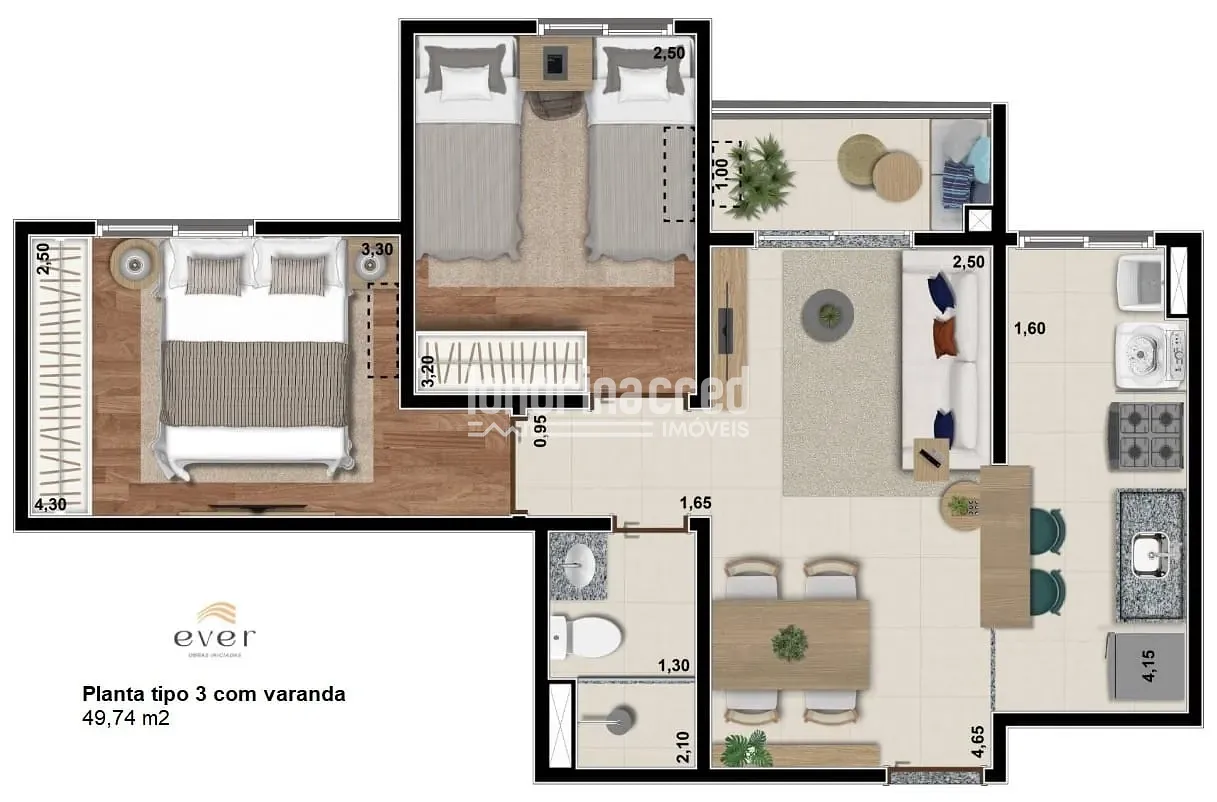 Apartamento, 2 quartos, 55 m² - Foto 28