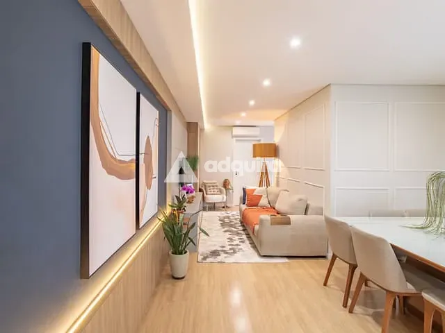 Apartamento com 136m² 3 quartos e 2 banheiros, à venda, no bairro Centro em Ponta Grossa