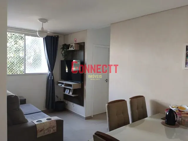 Apartamento com 47m² 2 quartos e 1 banheiro, à venda, no bairro Parque São Sebastião em Ribeirão Preto