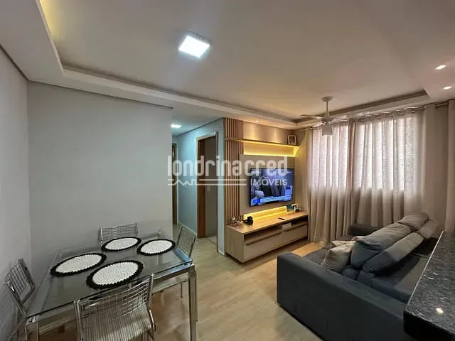Apartamento 2 quartos e 1 banheiro, à venda, no bairro Condomínio Lagoa Santa em Londrina