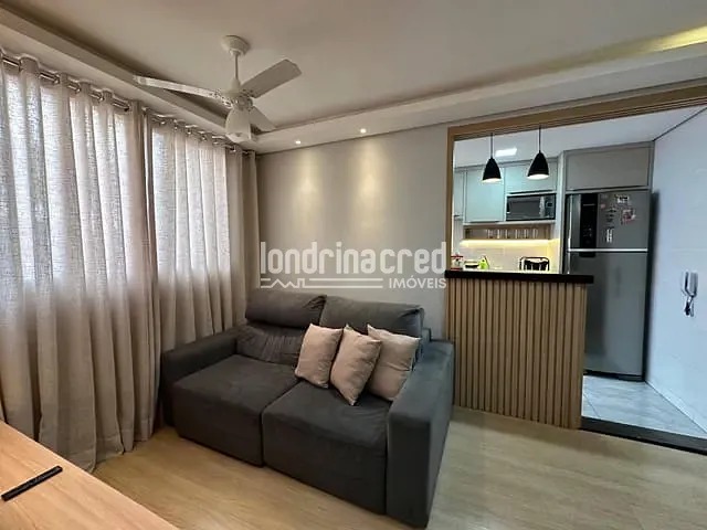 Apartamento 2 quartos e 1 banheiro, à venda, no bairro Condomínio Lagoa Santa em Londrina