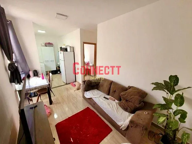 Apartamento com 45m² 2 quartos e 1 banheiro, à venda, no bairro Jardim Ouro Branco em Ribeirão Preto