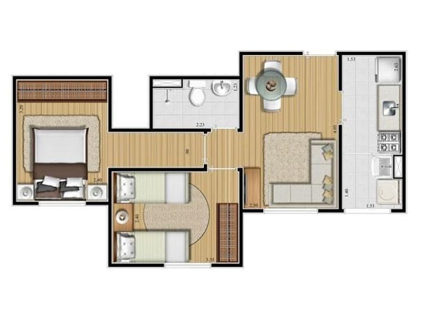 Foto do Apartamento - Apartamento à venda 2 Quartos, 1 Vaga, 45M², Parque Campolim, Sorocaba - SP | Vida Plena Campolim | Ary Proenca Negócios Imobiliários Ltda
