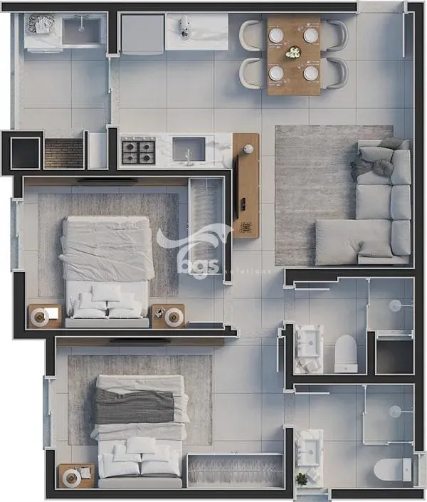 Apartamento, 2 quartos, 55 m² - Foto 22