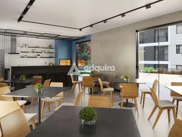 Apartamento 2 quartos e 1 banheiro, à venda, no bairro Colônia Dona Luíza em Ponta Grossa