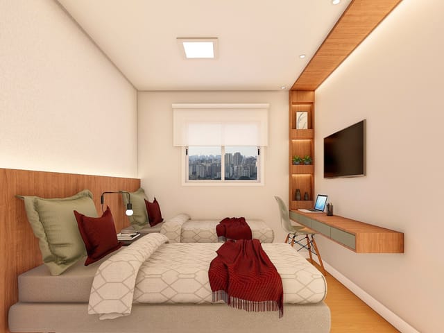 Apartamento 2 quartos e 1 banheiro, à venda, no bairro Vila Nova Bonsucesso em Guarulhos