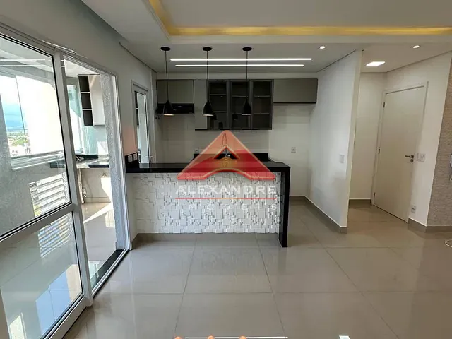 Apartamento com 63m² 2 quartos e 2 banheiros, para alugar, no bairro Vila Industrial em São José dos Campos