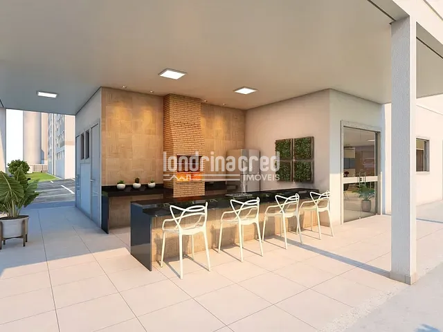 Apartamento 2 quartos e 1 banheiro, à venda, no bairro Condomínio Laguna Málaga em Londrina