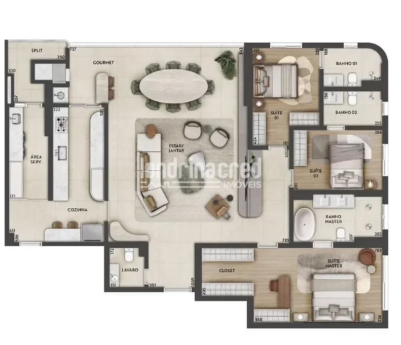 Apartamento, 3 quartos, 179 m² - Foto 6