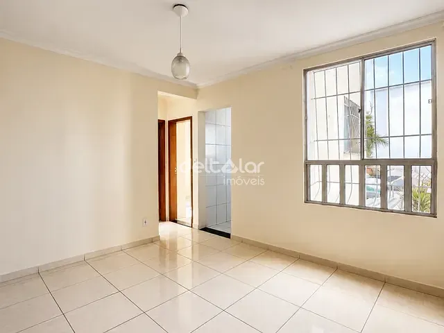 Apartamento com 48m² 2 quartos e 1 banheiro, para alugar, no bairro Maria Helena (Justinópolis) em Ribeirão das Neves