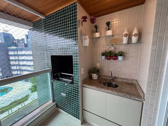 Foto do Apartamento - Apartamento com 3 Dormitórios e 3 Vagas, com Vista para o Mar, na Riviera | Paulista Imóveis.