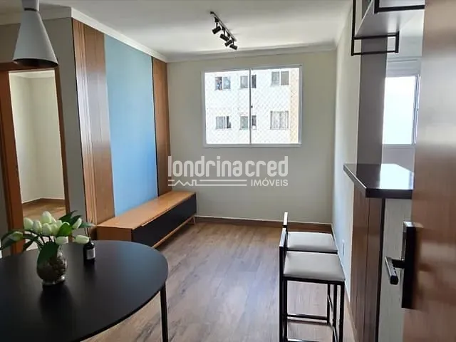 Apartamento 2 quartos e 1 banheiro, à venda, no bairro Residencial Lagoa Bonita - Acquaville em Londrina