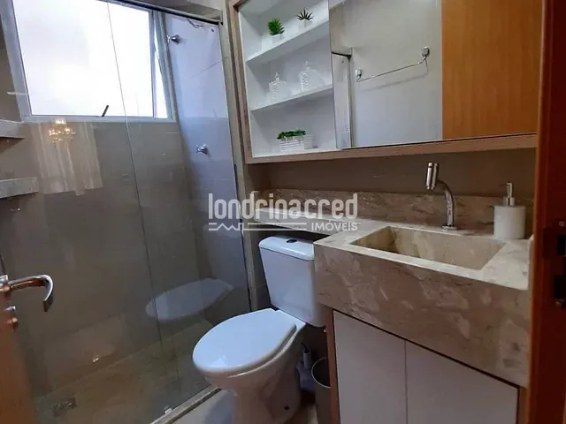 Apartamento 2 quartos e 1 banheiro, à venda, no bairro Condomínio Lagoa Santa em Londrina