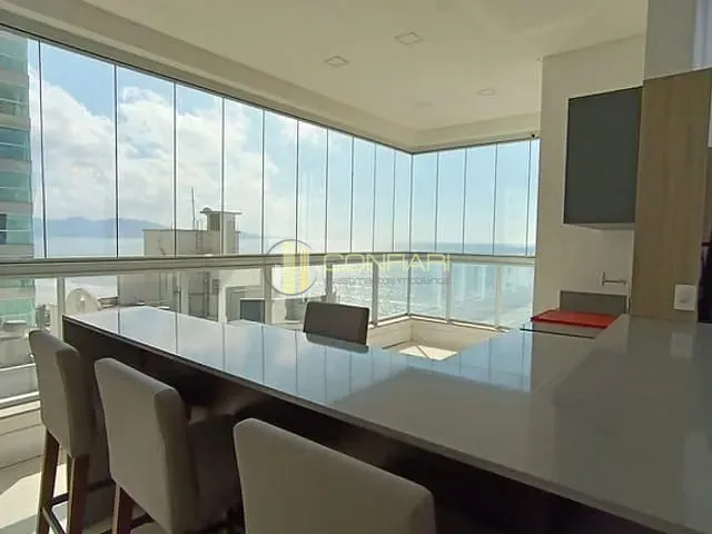Apartamento com 220m² 4 quartos e 5 banheiros, para alugar, no bairro Meia Praia em Itapema