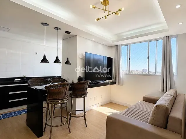 Apartamento com 48m² 2 quartos e 1 banheiro, à venda, no bairro Rio Branco em Belo Horizonte