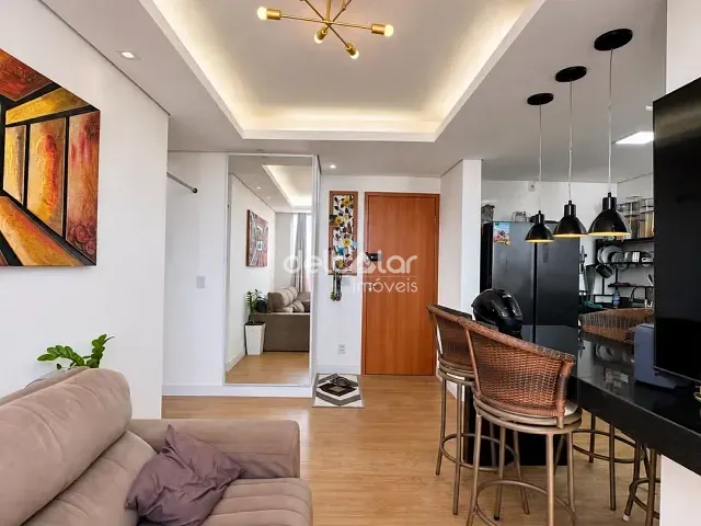 Apartamento com 48m² 2 quartos e 1 banheiro, à venda, no bairro Rio Branco em Belo Horizonte