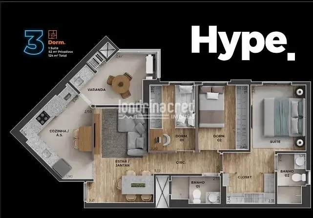 Apartamento, 3 quartos, 82 m² - Foto 5