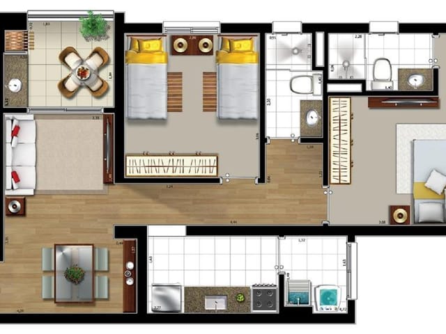 Foto do Apartamento - Apartamento à venda, 52 m² por R$ 301.000,00 - Urbanova - São José dos Campos/SP | INDEPENDENCE NEGOCIOS IMOBILIARIOS LTDA