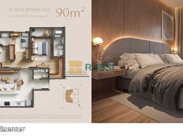 Apartamento com 102m² 3 quartos e 4 banheiros, à venda, no bairro Vila Ema em São José dos Campos
