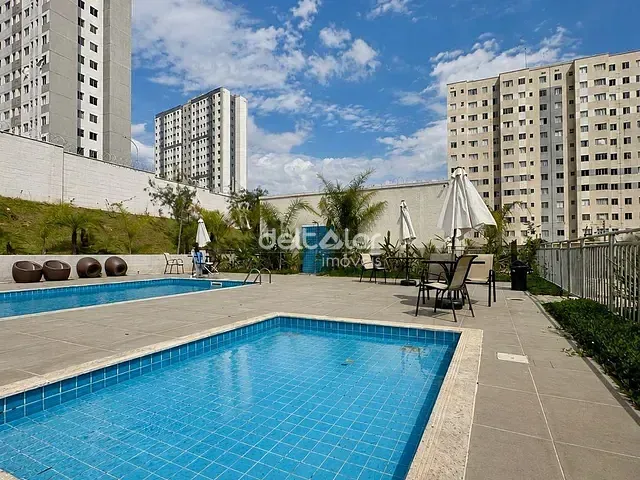 Apartamento com 55m² 2 quartos e 2 banheiros, para alugar, no bairro Mantiqueira em Belo Horizonte