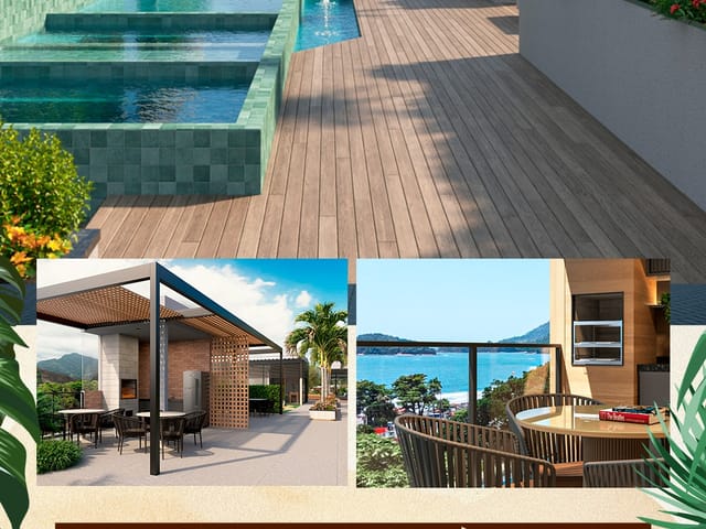 Apartamento com 47m² 2 quartos e 2 banheiros, à venda, no bairro Itaguá em Ubatuba